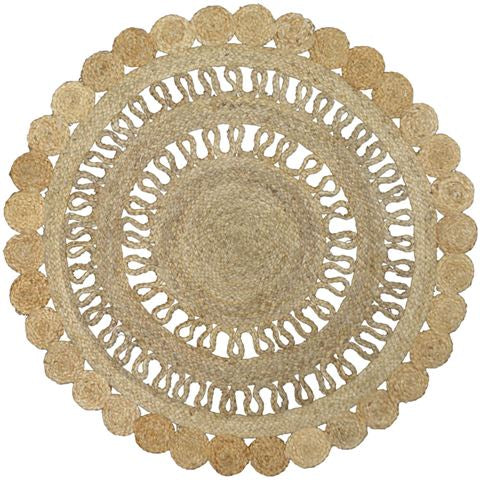 Crosiya Jute Round Rug | 120cm