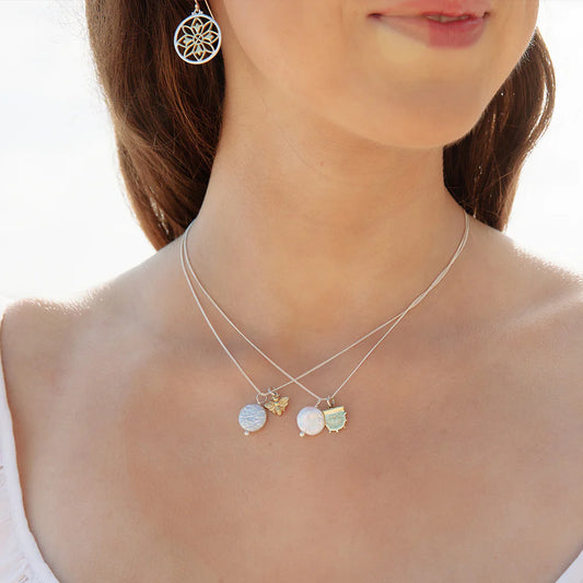 Pearl Amulet Necklace |  Lotus