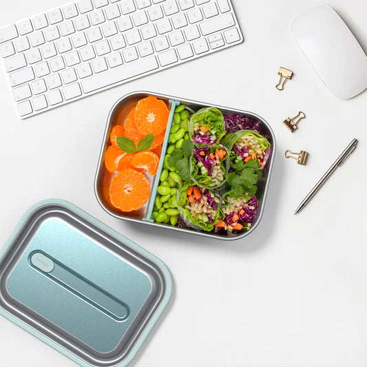 Bentgo Stainless Steel Leak-Proof Lunch Box | Rose/Aqua/Black