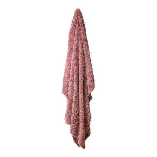 Eve Fur Knitted Throw | Dusty Mauve