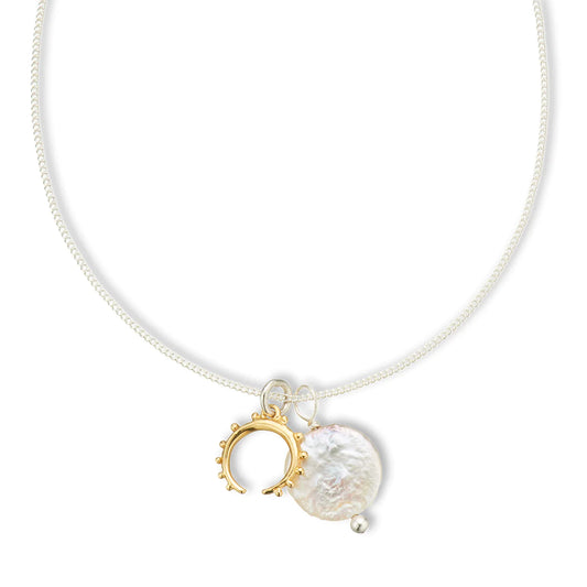 Pearl Amulet Necklace | Goddess Moon