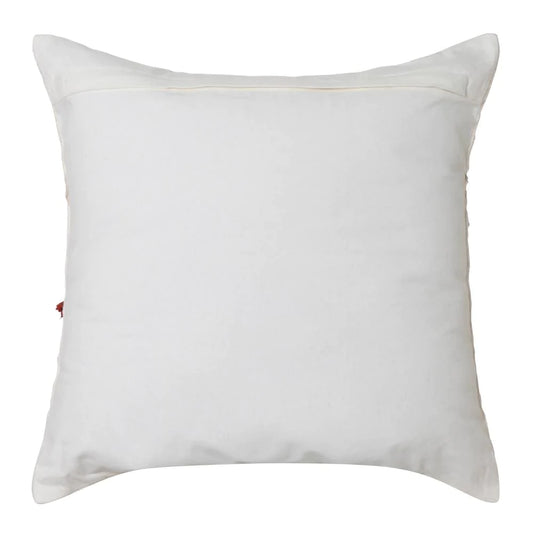 Josie Cushion in Ivory & Brick (50cm x 50cm)