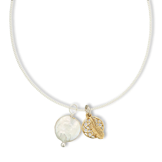 Pearl Amulet Necklace | Dream Catcher