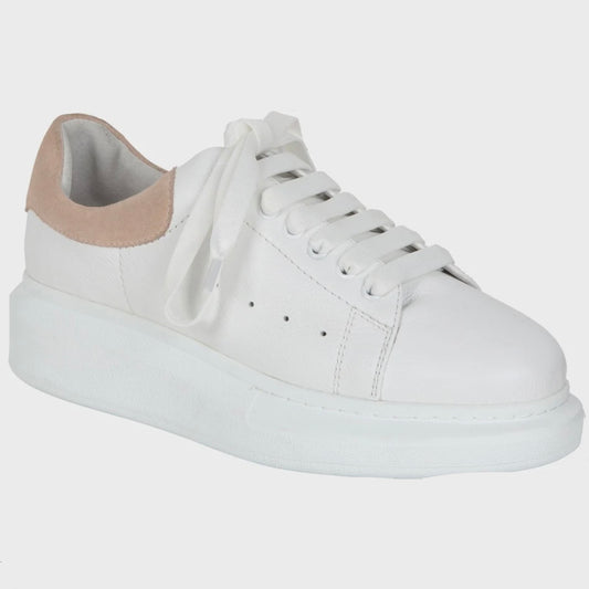 Perez Sneakers in White/Blush