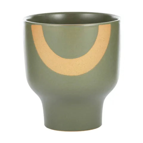 Maria Ceramic Pot | Khaki/Tan
