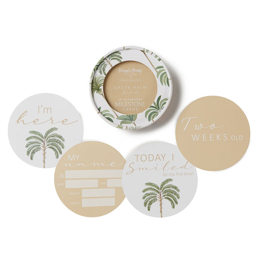 Milestone Cards | Green Palm & Sand