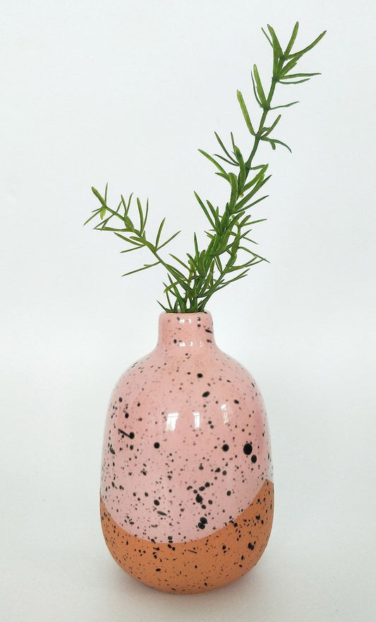 Cora Vase Pink Spot 11cm