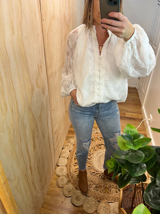 DreamHouse | Laurel Blouse in White