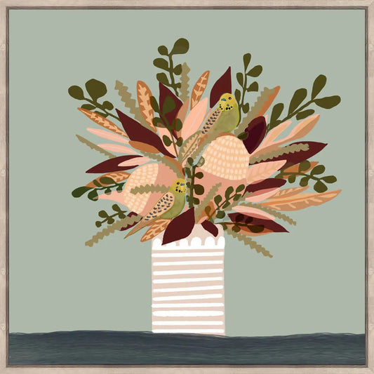 Framed Artwork | The Artist Lab Indigo Design - Bouquet