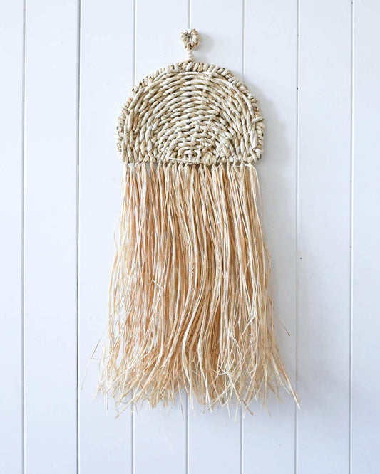 Rainbow Raffia Wall Hanging (Large)