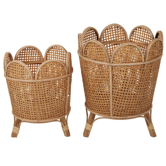 Romelo Rattan Planter | Natural