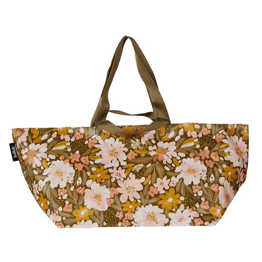 Beach Bag | Khaki Floral
