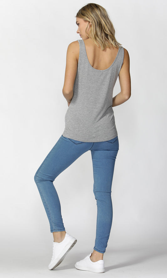 BETTY BASICS | Miami Tank in Grey Marle