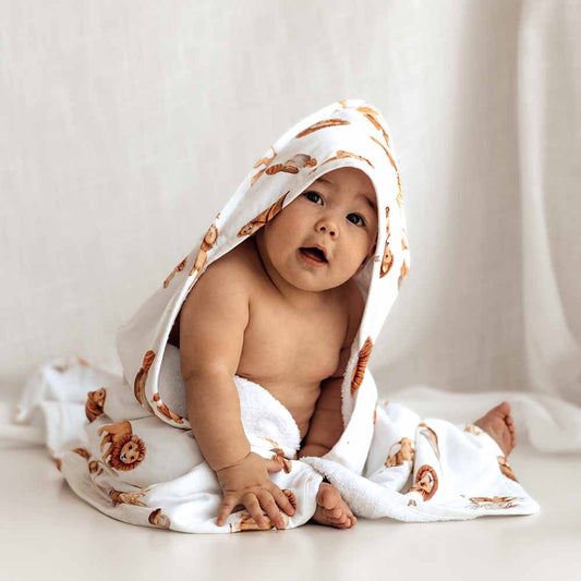 Lion Organic Hooded Towel