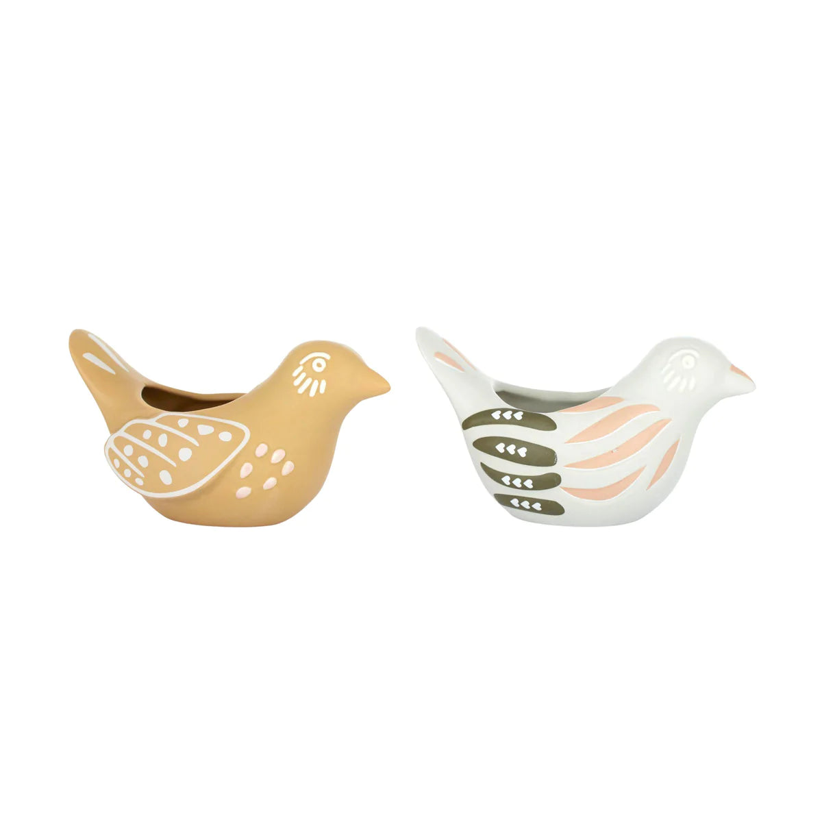 Warbler Ceramic Pot | 2 Asst