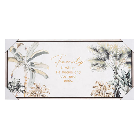 Framed Canvas | Exotic Family