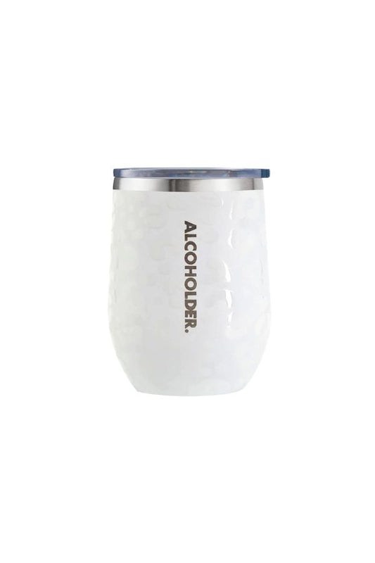 Alcoholder | Stemless Insulated Wine Tumblers *Snow Leopard