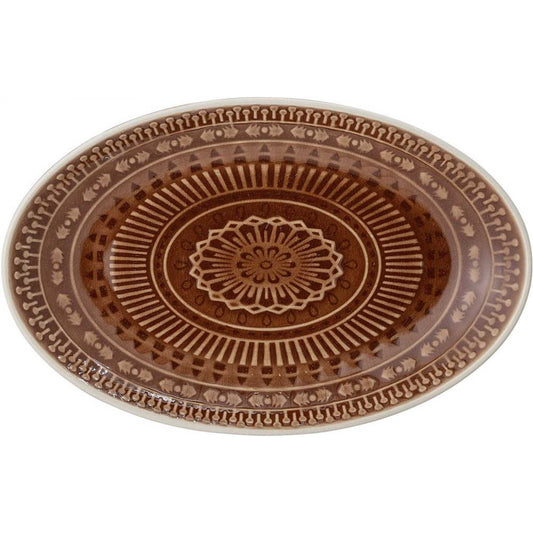 Bloomingville - Rani serving plate, brown