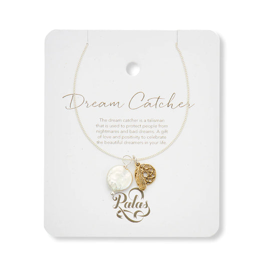 Pearl Amulet Necklace | Dream Catcher