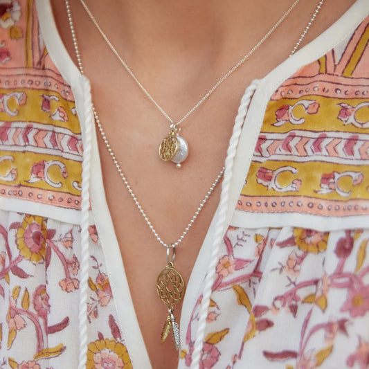 Pearl Amulet Necklace |  Mandala