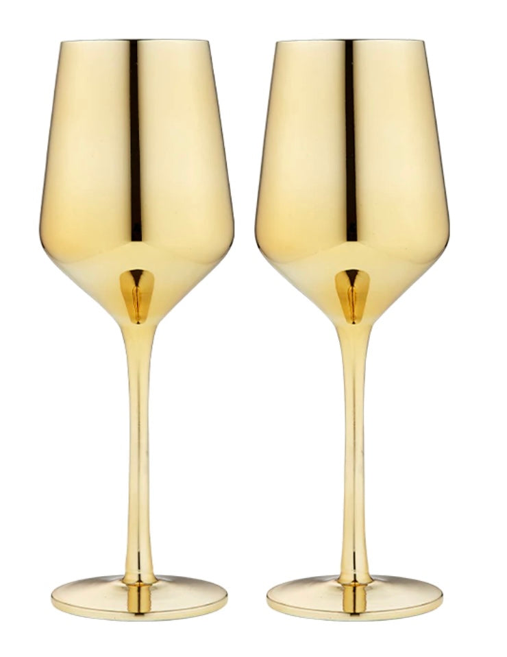 TEMPO | Aurora Wine Glass | Set of 2 GOLD