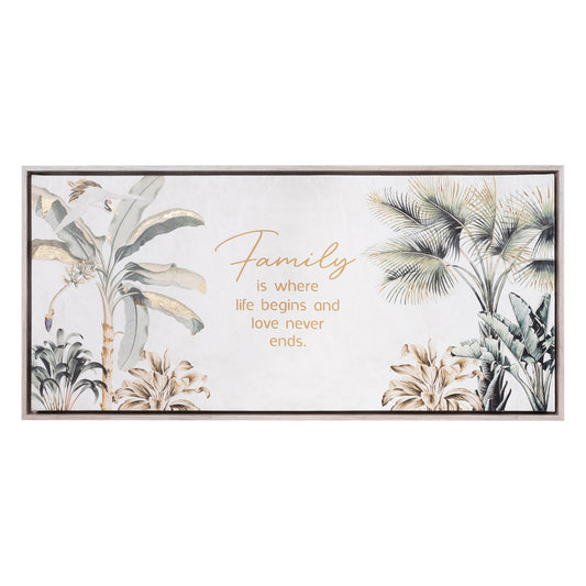 Framed Canvas | Exotic Family