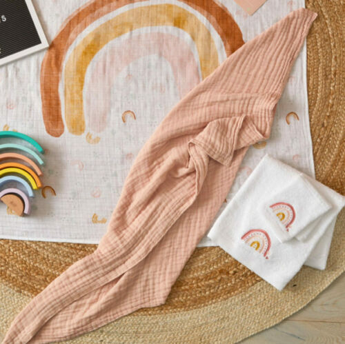 Muslin Baby Blanket | Blush Pink
